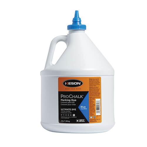 Keson® 103BD Prochalk® Permanent Weatherproof Ultimate Marking Dye, Blue, 3 lb