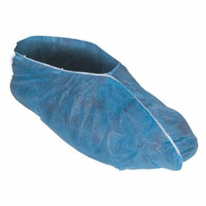 KleenGuard* 36811 A10 Light Duty Shoe Cover, Universal Fits Shoe, Light Blue, Elastic Closure, Polypropylene/Spunbond Fabric Outsole, Resists: Slip