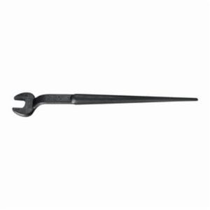 Klein® 3220 Erection Open End Wrench, 13/16 in Wrench, 60° Offset, 14-3/4 in L, Forged Alloy Steel, Industrial Black