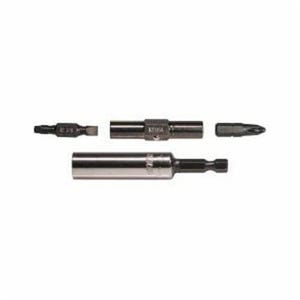 Klein® 32605 Magnetic Screwdriver Bit, #2, 1/4 in, 3/8 in Phillips® Point, 4-1/4 in OAL, Steel
