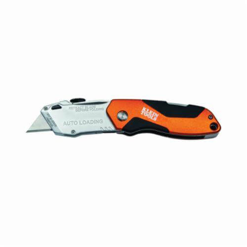 Klein® 44130 Auto Loading Folding Utility Knife, Retractable Blade, SS Blade, 3 Blades Included, 7-1/8 in OAL