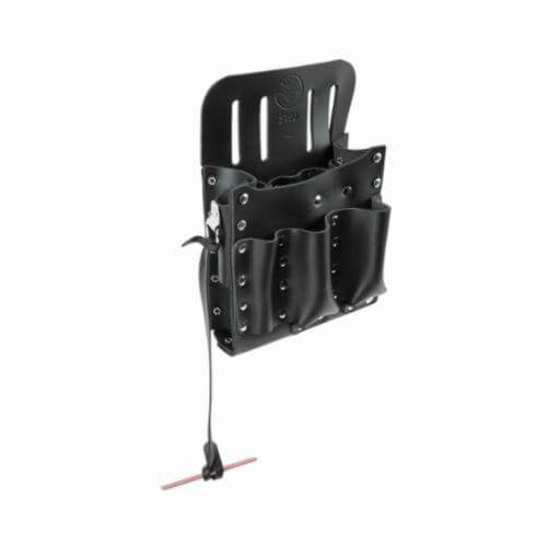 Klein® 5190 Multi pocket Tool Pouch, 10 pocket, For use with Pliers, Screwdrivers and Other Tools, Leather, Black