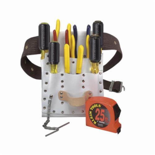 Klein® 5300 Adjustable Electrician's Tool Kit, 12 pc, Web Belt
