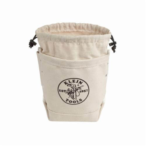 Klein® 5416TC Tunnel Top Closing Bolt Bag, 2 pocket, Canvas, Natural