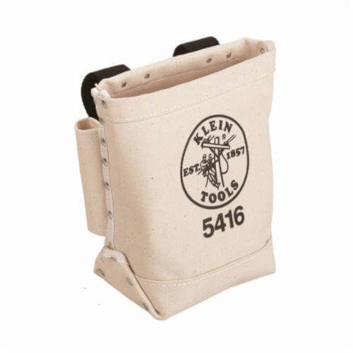 Klein® 5416 Loop Bull Pin/Bolt Bag, 1 pocket, Canvas, Beige
