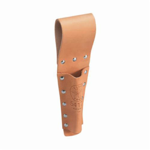 Klein® 5417T Tunnel Bull Pin Holder, 1 pocket, Leather, Up to 3.5 in, Tan
