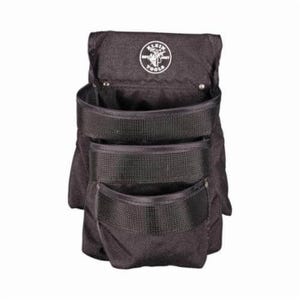 Klein® PowerLine™ 5703 Tool Pouch, 3 pocket, Nylon, Black