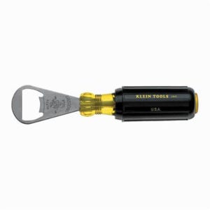 Klein® 98002BT Drinkware Bottle Opener, 11-1/4 in L x 2-3/4 in W x 1-1/4 in H, Cushioned Grip Handle
