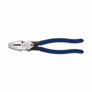 Klein® D213-9NE High Leverage New England Nose Side Cutting Plier, 1.594 in L x 1.25 in W x 0.625 in Thick Steel Jaw, 9.33 in OAL