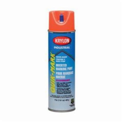 Krylon® Quik-Mark™ A03640 Solvent Base Inverted Marking Paint, 20 oz Container, Liquid Form, Silver, 332 ft Coverage
