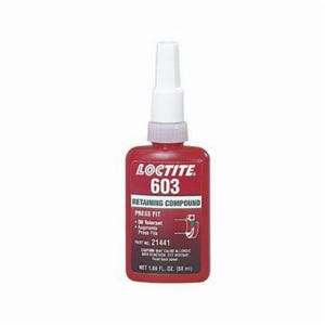 Loctite® 231099 603™ High Strength Retaining Compound, 50 mL Bottle, Liquid, Green, 1.1 Specific Gravity, 212°F Flash