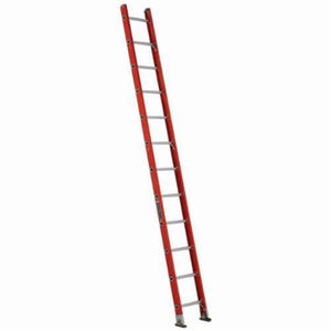 Louisville® FE3112 FE3100 Extra Heavy Duty Professional Shelf Single Extension Ladder, 12 ft OAL, ANSI Code: Type IA, 300 lb Load