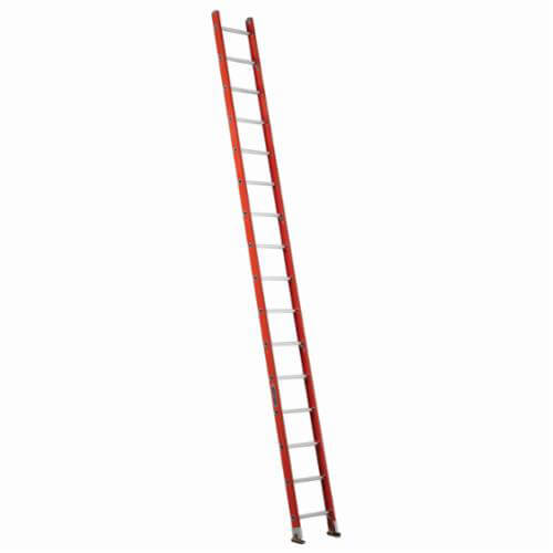 Louisville® FE3116 FE3100 Extra Heavy Duty Professional Shelf Single Extension Ladder, 16 ft OAL, ANSI Code: Type IA, 300 lb Load