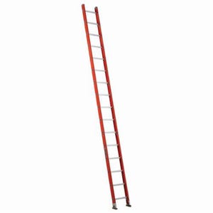 Louisville® FE3116 FE3100 Extra Heavy Duty Professional Shelf Single Extension Ladder, 16 ft OAL, ANSI Code: Type IA, 300 lb Load