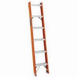 Louisville® FH1006 FH1000 1-Stage Heavy Duty Single Extension Ladder, 6 ft OAL, 300 lb Load, Type IA