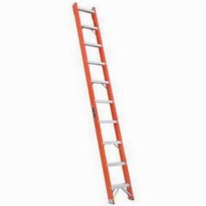 Louisville® FH1010 FH1000 1-Stage Heavy Duty Single Extension Ladder, 10 ft OAL, 300 lb Load, Type IA