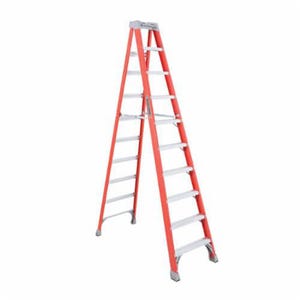 Louisville® FS1510 Type IA Standard Step Ladder, 10 ft H Ladder, 300 lb Load, 9 Steps