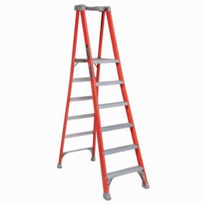 Louisville® FXP1706 FXP1700 Extra Heavy Duty Non-Conductive Professional Platform Stepladder, 6 ft Ladder, 300 lb Load