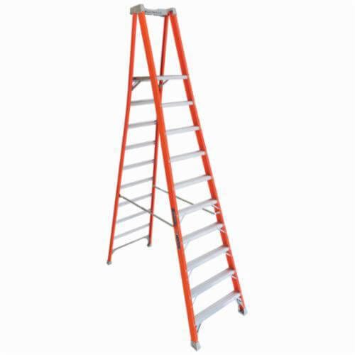 Louisville® FXP1710 FXP1700 Extra Heavy Duty Non-Conductive Professional Platform Stepladder, 10 ft Ladder, 300 lb Load