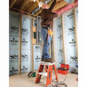 Louisville® FY8003 FY8000 Type IA Industrial Heavy Duty Step Stool, 3 ft H, 300 lb Load, 3 Steps