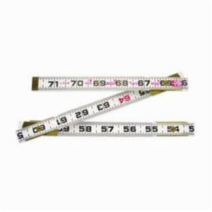 Lufkin® 966N Red End® 2-Way Folding Rule, Imperial, Graduations: 16THS, 6 ft L, Wood