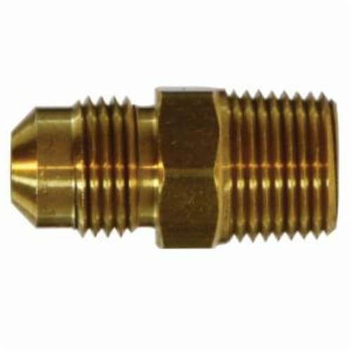 MMM 10266 Adapter, 3/8 x 3/4 in Nominal, SAE Male Flare x Male NPTF, Brass