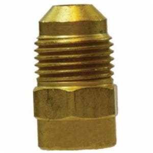 MMM 10462 Reducer, 1/4 x 3/8 in Nominal, SAE Male Flare x Female Flare, Brass