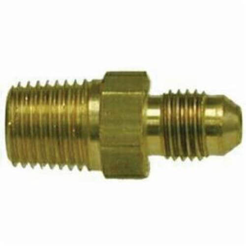 MMM 28710 Straight Adapter, 3/4-16 x 1/4 in Nominal, 37° Male JIC Flare x MNPT, Brass