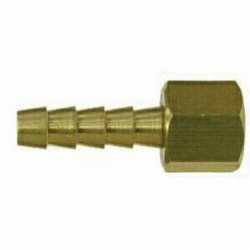 MMM 32100 Swivel Hose Adapter, 1/2 in Nominal, Barb x Female Flare, Brass, Import