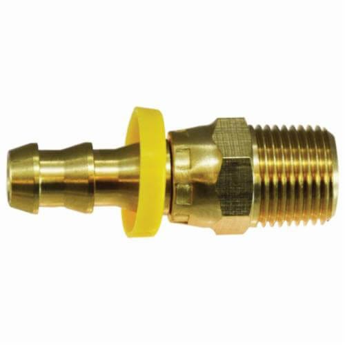 MMM 30424 Swivel Adapter, 5/8 x 1/2 in Nominal, POHB x MIP End Style, CA360 Brass
