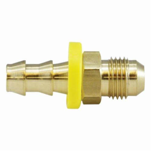 MMM 32900 Flare Adapter, 1/4 in Nominal, POHB x Male JIC Flare End Style, CA360 Brass