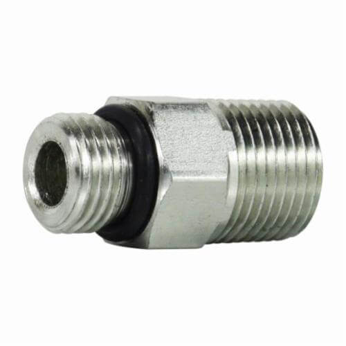 MMM 6401108 Hydraulic Adapter, 7/8-14 x 1/2 in Nominal, Male O-Ring Boss™ x MNPT, Steel