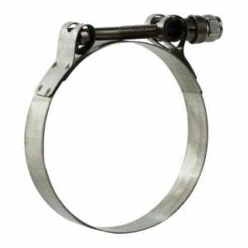 MMM 840150 T-Bolt Clamp, 1-1/2 in Nominal, 1-3/8 to 1-9/16 in OD x 0.025 in Thick, 301 Stainless Steel Band, Import