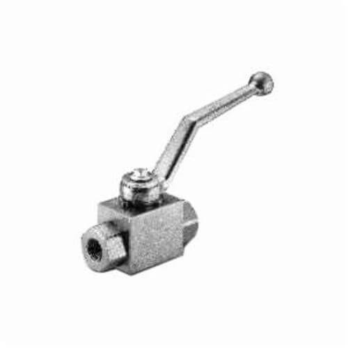 MMM GE212NPT 2-Way High Pressure Ball Valve, 1/2 in Nominal, NPTF End Style, Steel Body, Full Port, Buna-N® O-Ring Soft goods, Import