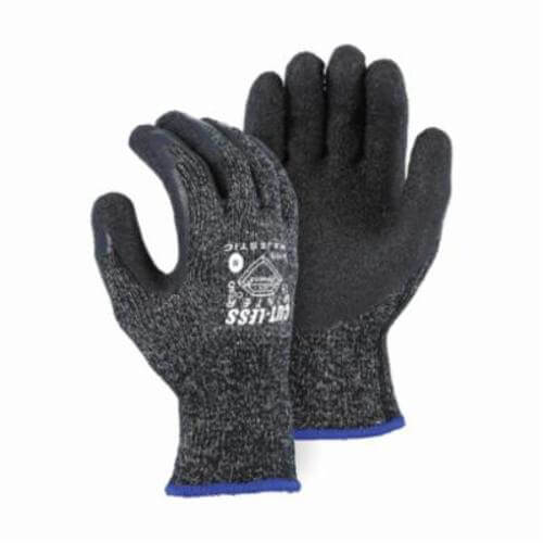 Majestic Glove 34-1570 Cut-Less Cut-Resistant Glove, Heavy Duty, Dyneema®/Nylon/Spandex®, ANSI/ISEA Cut Level: A4, Black