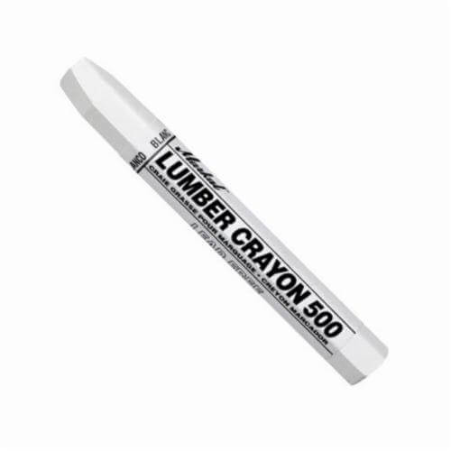Markal® 080320 500 Clay Based Lumber Crayon, 1/2 in Hex Tip, White