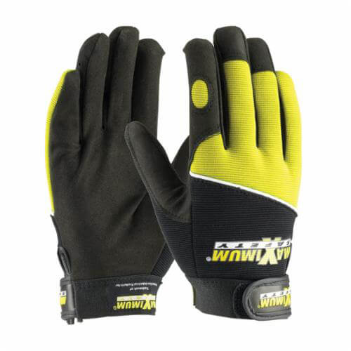 PIP® 120-MX2820/XL High Performance Professional General Purpose Gloves, Mechanics, XL, Synthetic Leather Palm, Cotton/Leather/Polyester/PVC