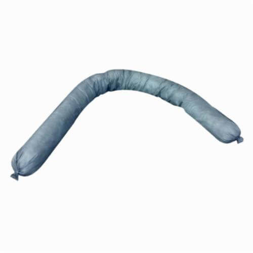 Meltblown GPS348-30 Absorbent Sock, 3 in dia x 4 ft L, 32.92 gal Absorption, Fluids Absorbed: Universal, Polypropylene, Gray