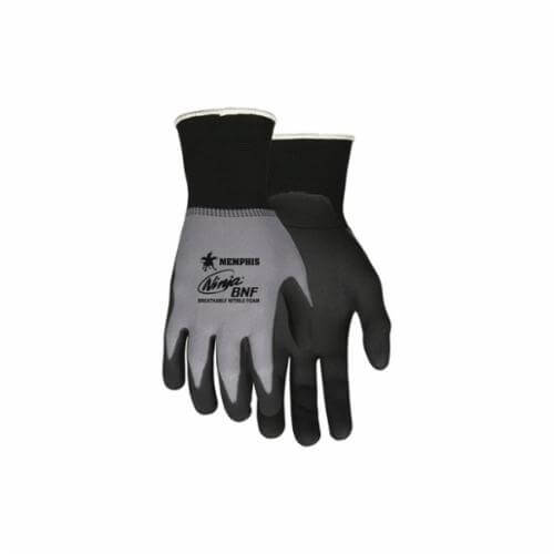 MCR Safety N96790L Ninja® N96790 Dipped Ergonomic General Purpose Gloves, Coated, Standard Finger/Wing Thumb Style, L