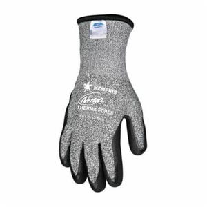MCR Safety N9690TCXL Ninja® Force N9690TC Insulated Gloves, XL, Bi-Polymer Coating, Acrylic/Dyneema®, Knit Wrist Cuff