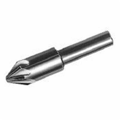 Michigan Drill® 496 1 Chatterless Countersink, 1 in dia Body, 1/2 in dia Shank, 6 Flutes, 82° Included, HSS