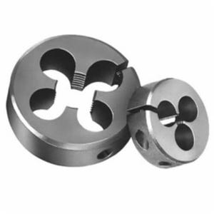 Michigan Drill® 760 1/4X2 Adjustable Round Standard Split Die, 1/4 in NPT Thread, 2 in OD Die, HSS