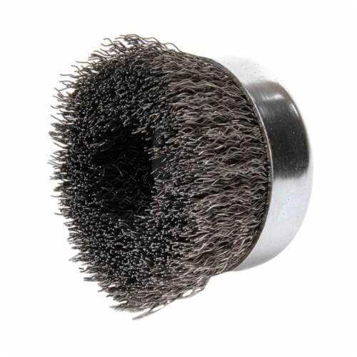 Weiler® 14036 Mighty-Mite® Cup Brush, 4 in dia Brush, 5/8-11 UNC Arbor Hole