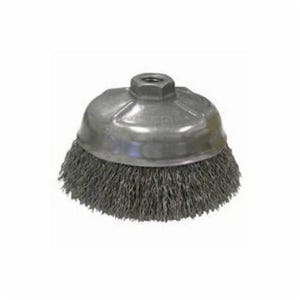 Weiler® 14216 Mighty-Mite® Cup Brush, 5 in dia Brush, 5/8-11 UNC Arbor Hole