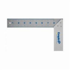 Empire® 122 True Blue® Heavy Duty Try Square, 8 in L, 1/16 in Graduation, 8 in Tongue, Stainless Steel
