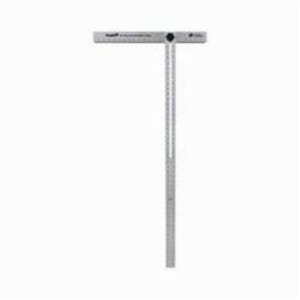 Empire® 419-48 Adjustable Head Super Heavy Duty T-Square, 48 in L, 1/16 in Graduation, 48 in Tongue, Aluminum