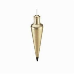 Empire® 908BR Plumb Bob, 8 oz Size, 8.69 in L, Brass, Lacquered, Gold