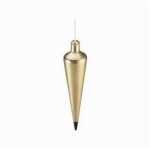 Empire® 916BR Plumb Bob, 16 oz Size, 8.69 in L, Brass, Lacquered, Gold