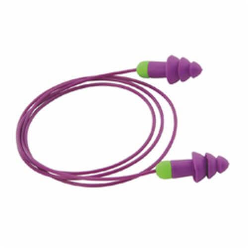 Moldex® 6404 Rockets® Earplugs, 27 dB Noise Reduction, Flange Shape, ANSI S3.19-1974, Reusable, Corded Design