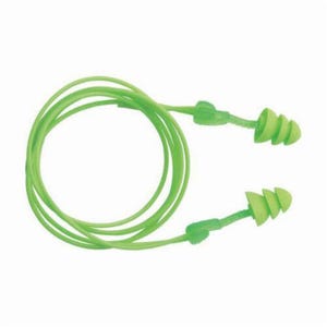 Moldex® 6445 Glide® Multi-Use Earplugs, 27 dB Noise Reduction, Triple Flange Shape, OSHA Approved, Reusable, Corded Design